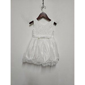 NNJXD Kids Lace Bow Dress Wedding Formal Tutu Dress